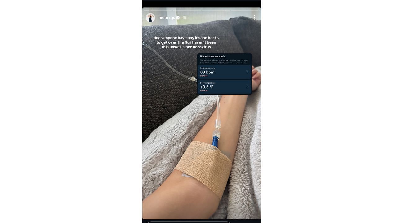 Morgan Riddle's Instagram story